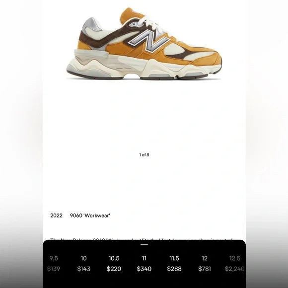 New Balance 9060 “Work Wear” - Picture 6 of 6